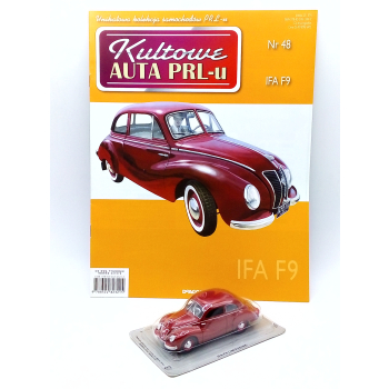 IFA F9 Limousine + gazetka - skala 1:43 - DeAgostini Kultowe Auta PRL